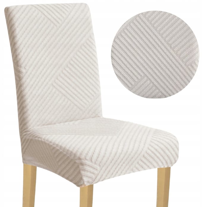 Rekkerhoes Stoel Jasgrijs Jacquard Elastisch Universeel Dik