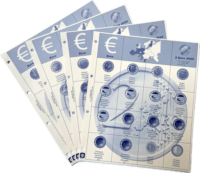 Hartberger 2 Euro Herdenkingsmunten supplement - aanvulling 2025