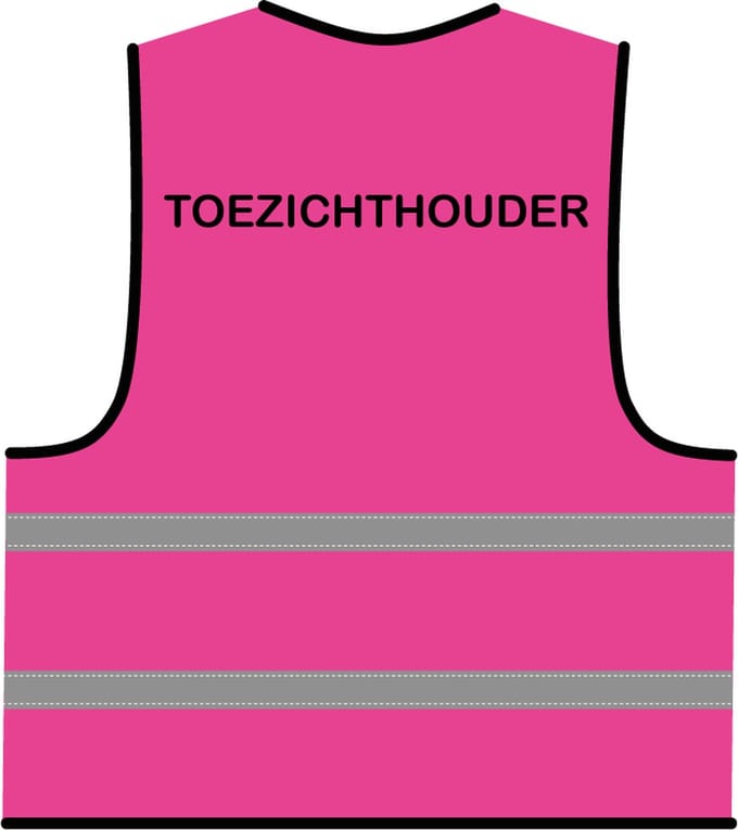 Hesje toezichthouder roze
