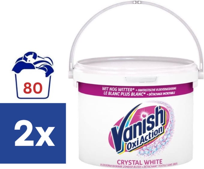 Vanish Base Poeder Crystal White Witte was - 2 x 2.4 kg