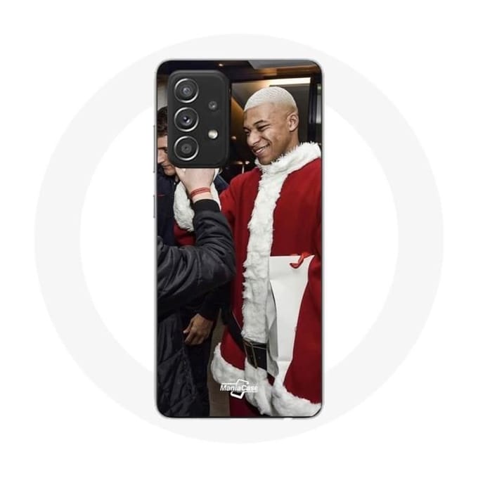Coque pour Samsung Galaxy A52 Mbappé Foot Joyeux noël