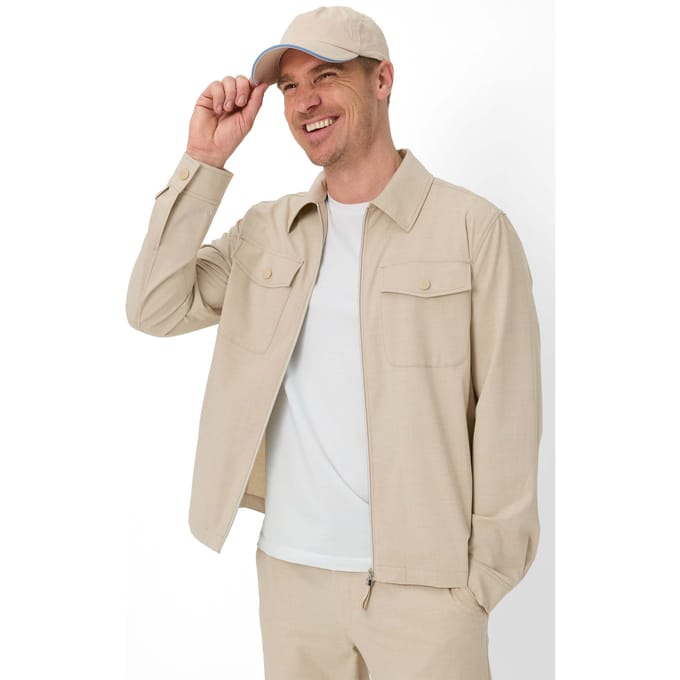 Brax Heren Shirt  Style RENZO beach, beige, maat XL