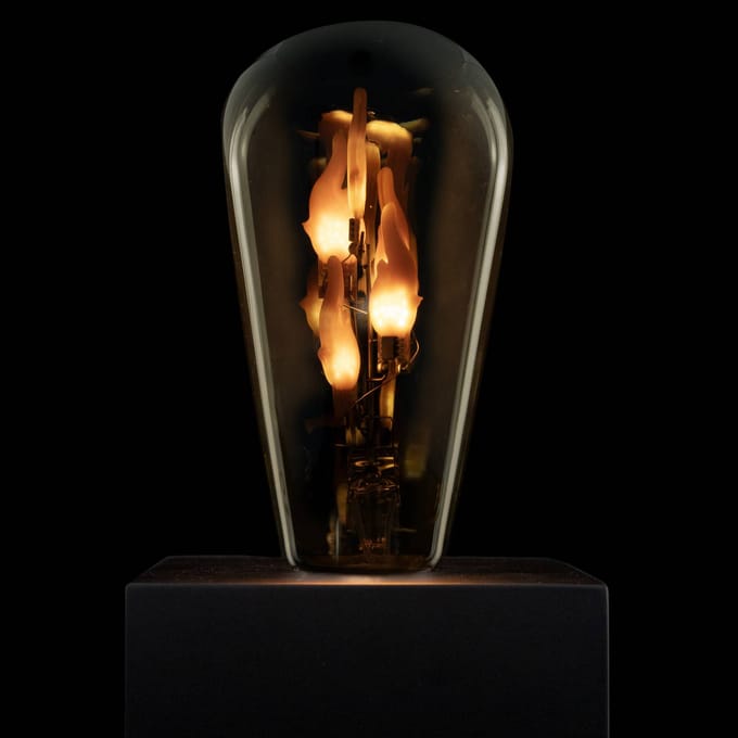 Segula LED Fire Flame Line E27 1W Rustika rook 1800K decoratie