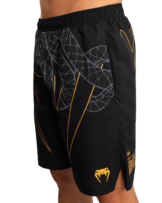 Venum Serpenti Training Shorts Zwart Zilver Goud - S