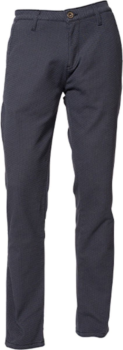 ROKKER Tweed Chino Tapered Slim Blauw - Broek