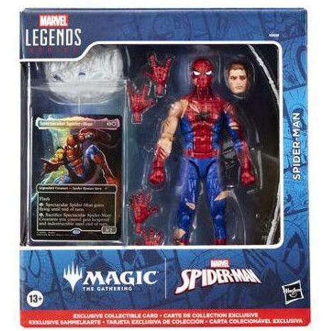 Hasbro Marvel Legends Magic: The Gathering Action Figure Battle-Damaged Spider-Man (plus Exclusive Foil Card) 15 cm Action Figuur