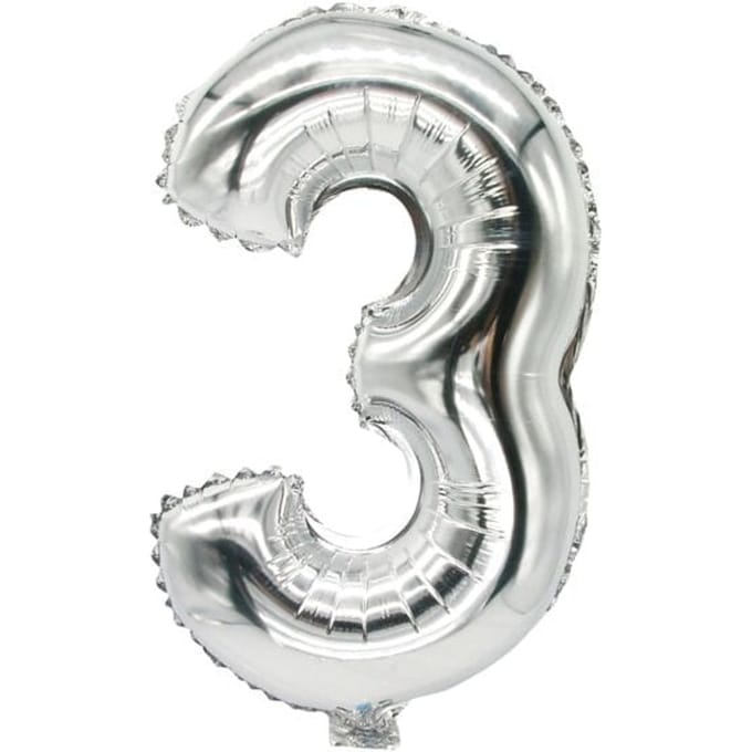 Papstar 86833, Speelgoed ballon, Polyethyleentereftalaat (PET), Zilver, Aantal, 200 mm, 350 mm