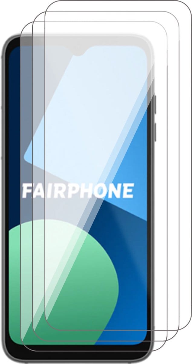 Screenprotector geschikt voor Fairphone 4 - 3x Glas Screen Protector