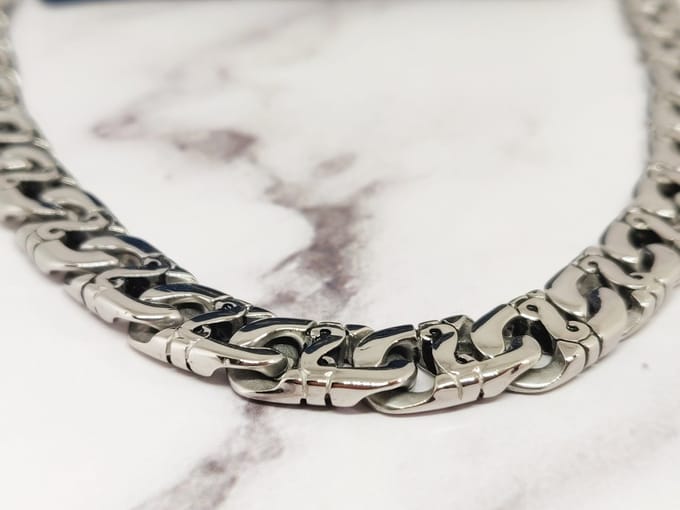 Mei's - Muse Mariner Chain - ketting heren - RVS zilver - 60 cm