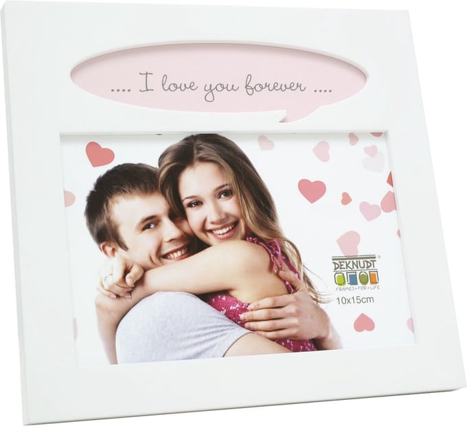 Deknudt Frames fotolijst S68LK1 E2T - wit - tekstballon - 10x15 cm