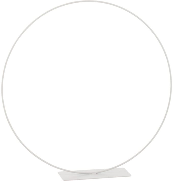 J-Line decoratie Ring op voet - metaal - wit - small