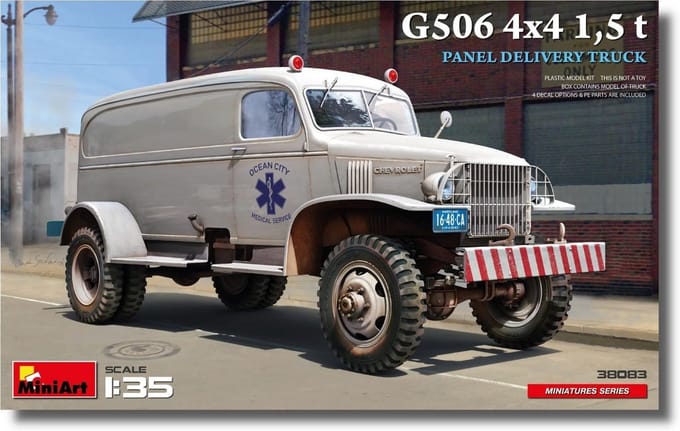 Bouwmodel 1:35 Paneelbestelwagen 4x4 1,5T Vrachtwagen - Modelbouwkit