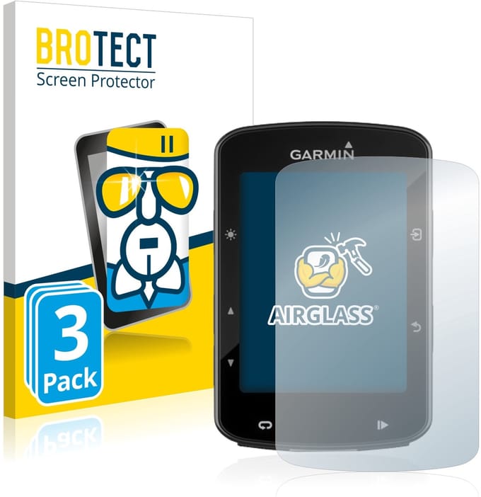 Screenprotector 3 Stuks voor Garmin Edge 520 Plus Beschermglas transparant