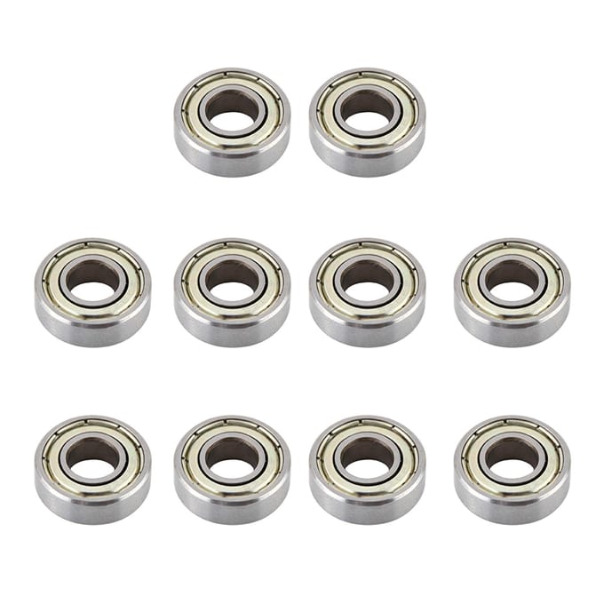 Lot de 10 roulements à billes miniatures 698ZZ en acier résistant à la chaleur et à usages multiples(8x19x6mm)