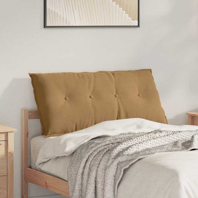 vidaXL - Rugkussen - Bruin - 100 - x - 50 - x - 19 - cm - Corduroy - stof