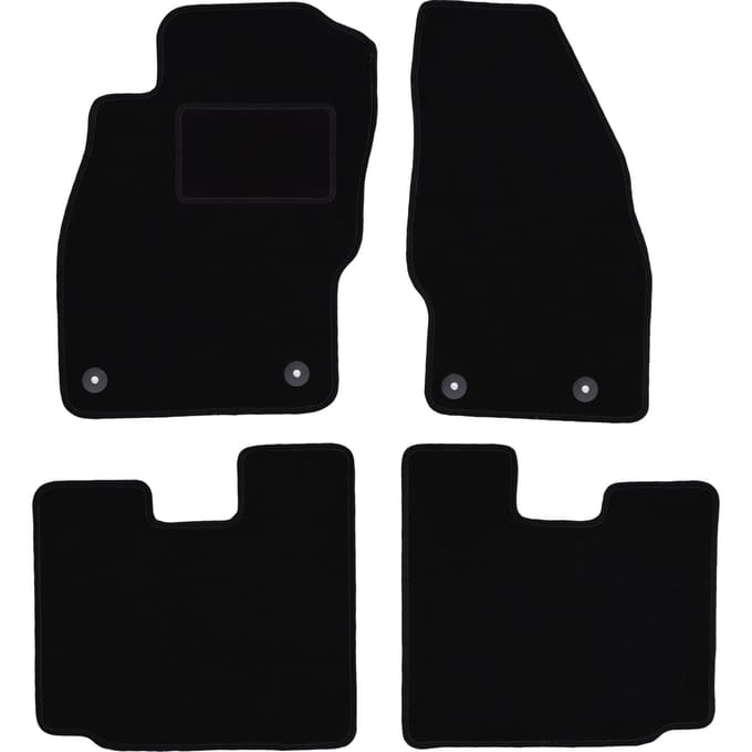 Zwarte veloursmatten voor: Opel Adam hatchback (2012-)