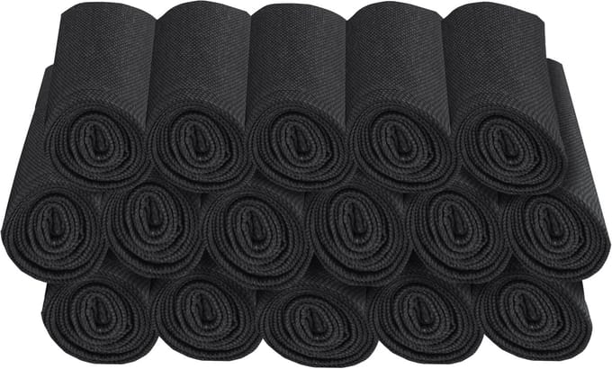 Placemat ca.33x45cm Black canvas eco+