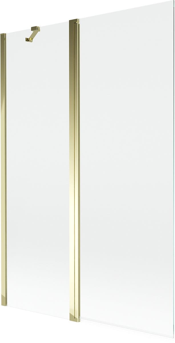 Mexen Mist douchewand 2-delig 120 x 150 , transparant, goud - 8A9-120-011-50-00