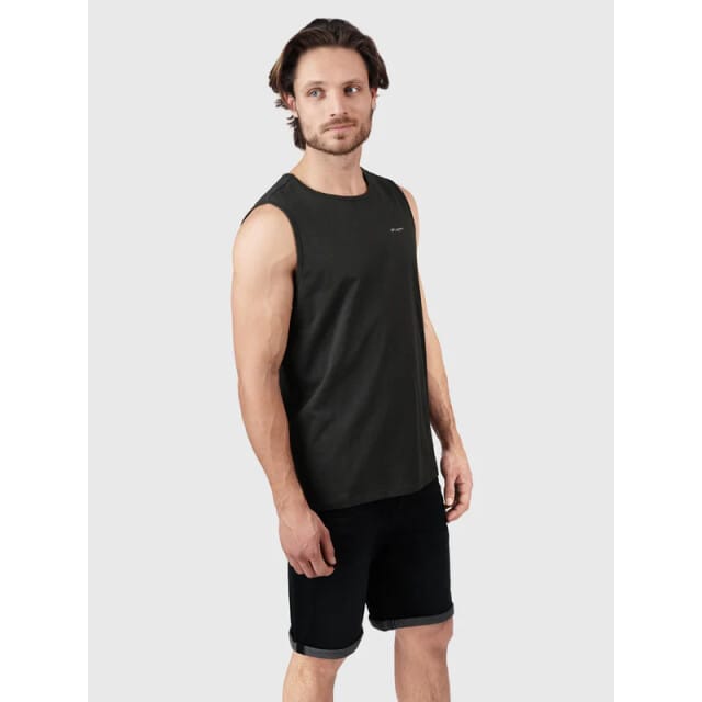 Brunotti Malaku-Slub Heren Singlet - Zwart - S