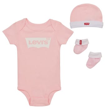 Levi´s ® Kids Classic Batwing Korte Mouw Set Roze 6-12 Months Jongens