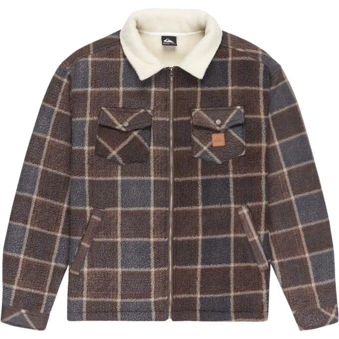 Quiksilver Eqypf03080 Fleece Met Volledige Rits Bruin L Man