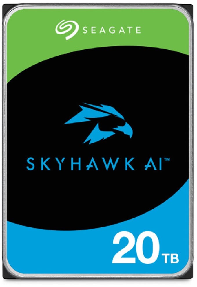 Seagate SkyHawk AI interne harde schijf 20 TB 7200 RPM 512 MB 3.5" SATA III