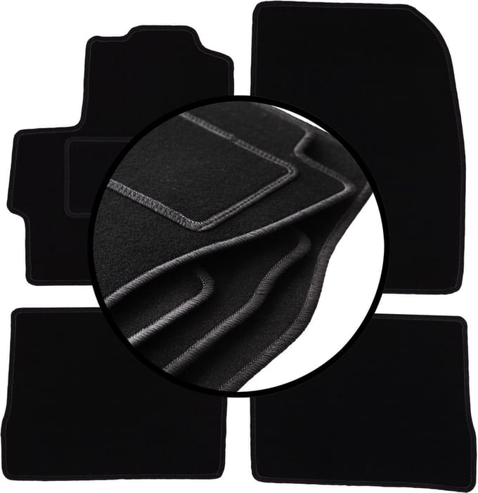 Complete set veloursmatten voor: Mazda 3 I BK hatchback (2003-2009)
