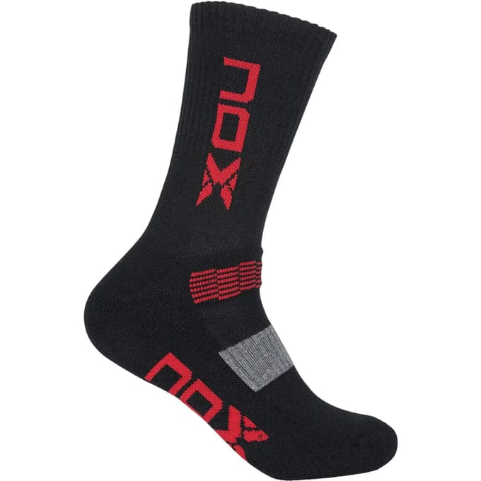Padel sokken - NOX - Technisch - Zwart/Rood