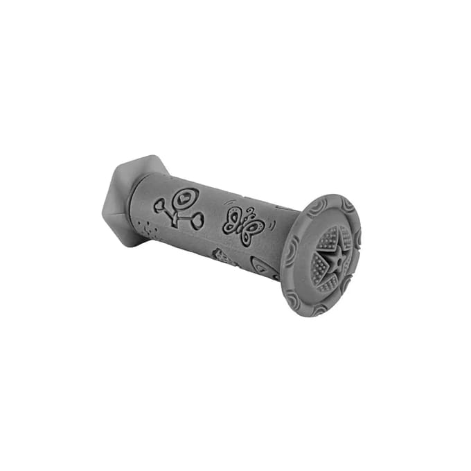 Kinder stuurgrepen, 95mm, grijs, met zijdelingse gripbeveiliging