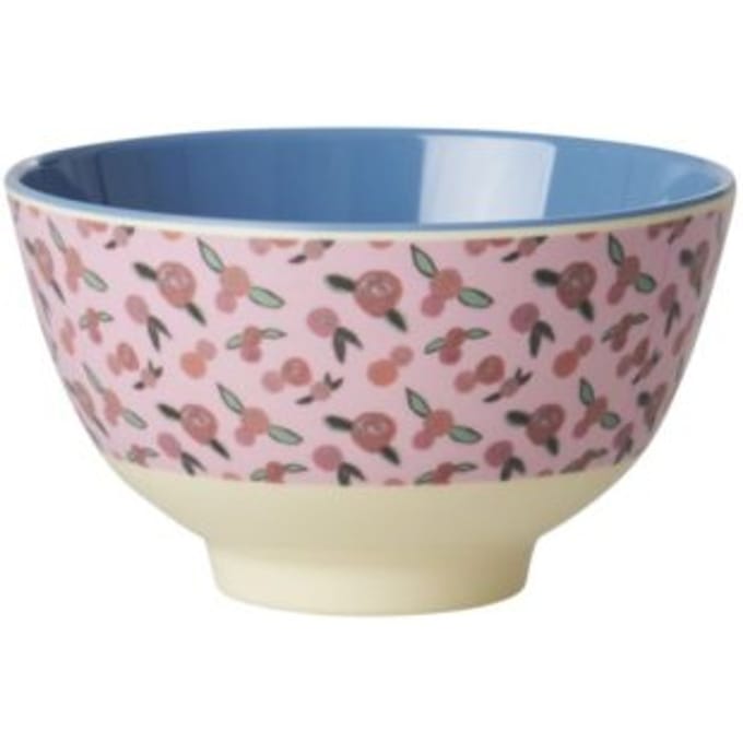 Rice melamine kom small a rose is a rose