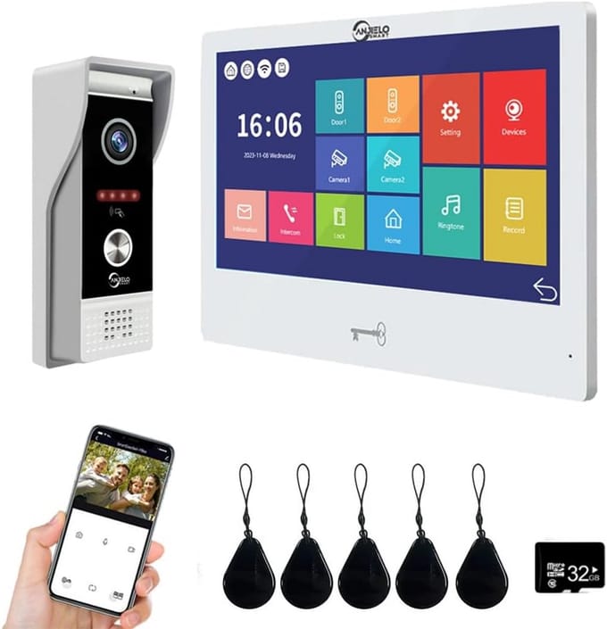 1080P Video Deurintercom Systeem met 10 inch Touchscreen en Bewegingsdetectie