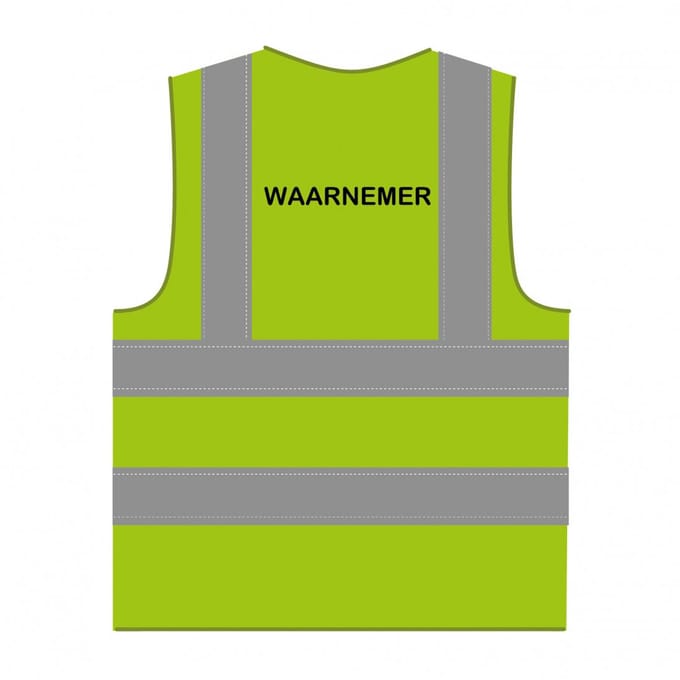 Waarnemer hesje RWS limoengroen