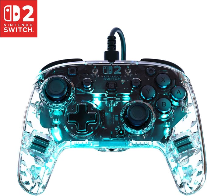 Turtle Beach Afterglow - Clear - Wired Controller - Nintendo Switch