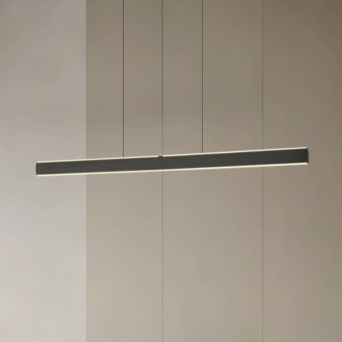 Lucande LED hanglamp Arvon, zwart, 117 cm, dimbaar, CCT