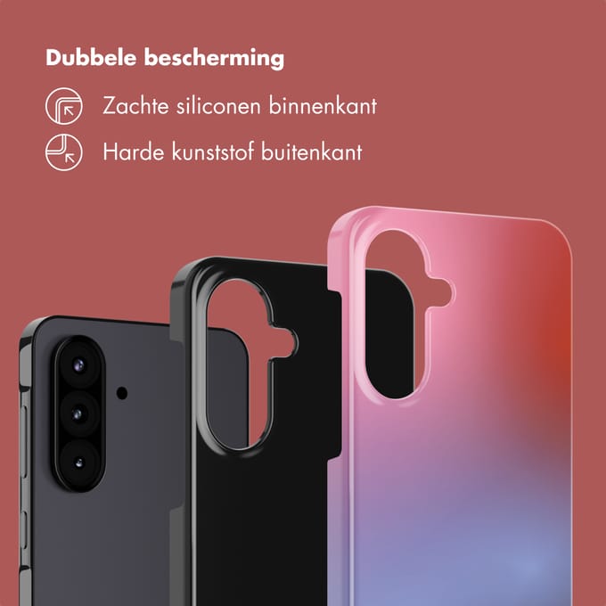 Selencia Vivid Backcover voor de Samsung Galaxy A57 (5G) - Gradient Soft Blush