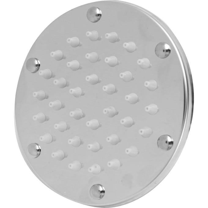 4 Inch Douchekop Universeel Verchroomd Enkele Straal Vaste Douchekop voor Badkamer Anti-verstopping white