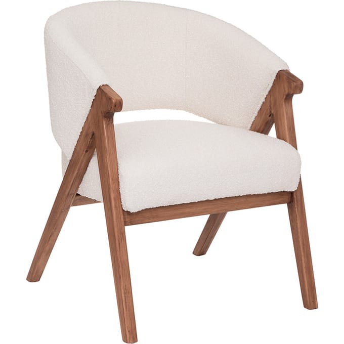 Eazy Living Fauteuil Danette Wit Teddy