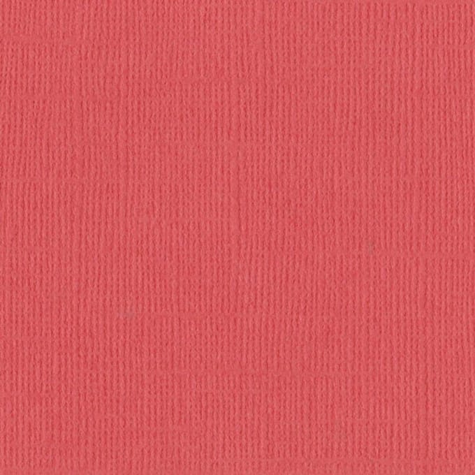 Bazzill Textuurpapier - Mono Canvas - 30.5x30.5cm - Flamingo - 25 vellen