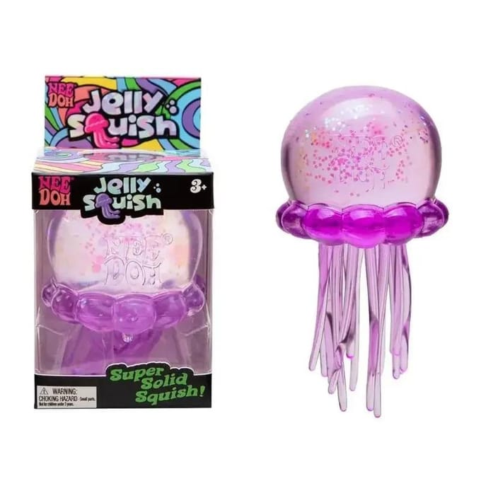 NeeDoh Kwallen Jelly Squish Stressbal Fidget Sensorisch Knijp Squishy Speelgoed Cadeau paars