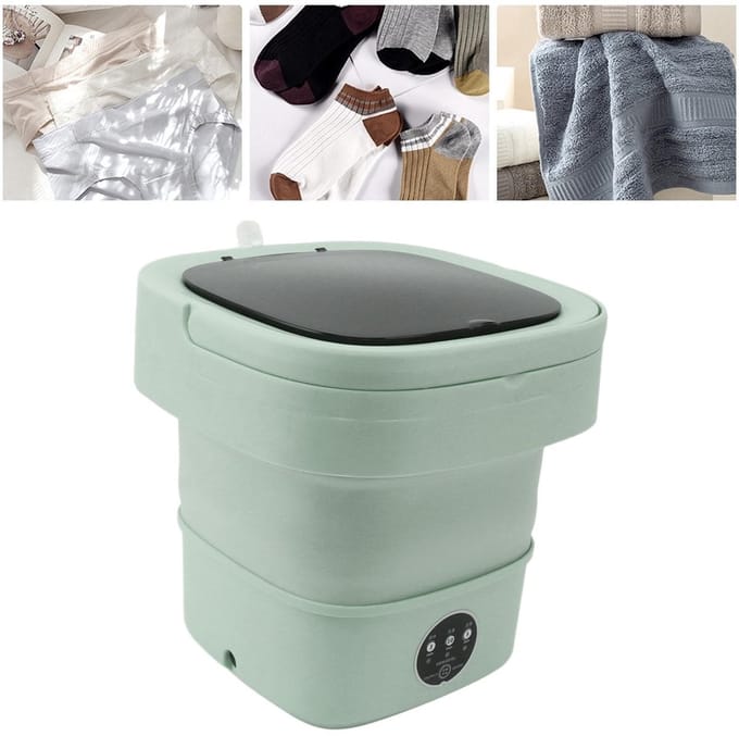 Dailygoods- Opvouwbare Wasmachine 6L - Ingebouwde Dehydrator - Multifunctioneel - Draagbaar - Grote Capaciteit - Eenvoudige Wasruimte - Mini Wasmachine