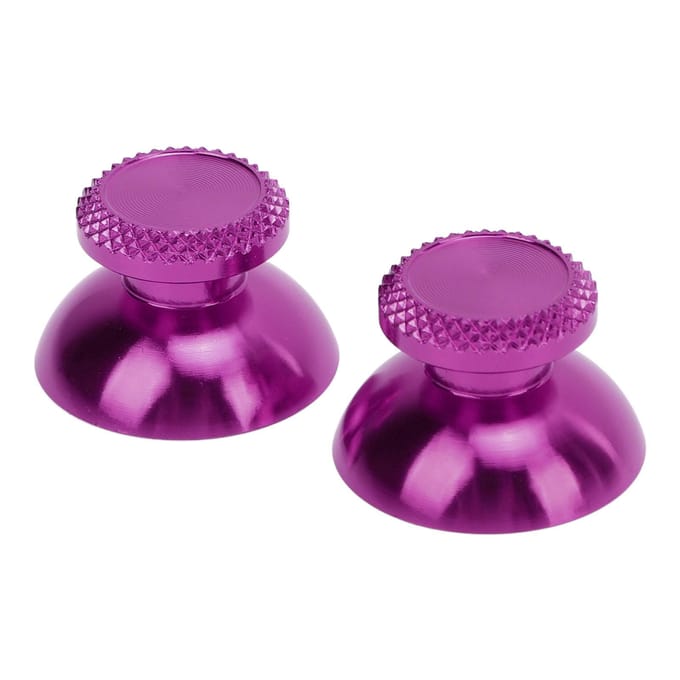 2 stuks Metalen Analoge Grips Stick Duimsticks Controller Aluminiumlegering Metallic Joystick Handheld Game Console Accessoires paars