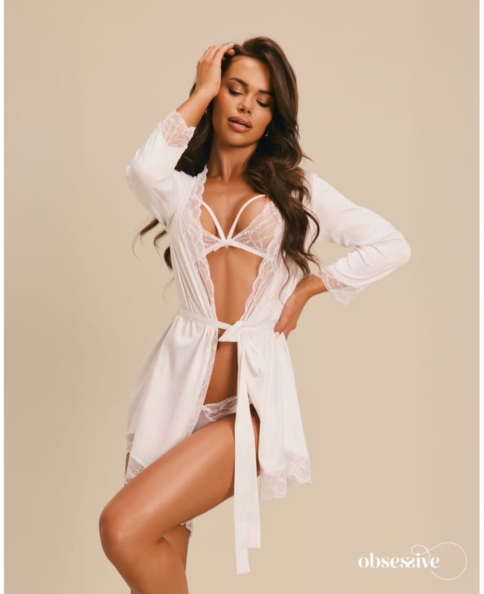 Obsessive - Weddya Peignoir - Wit