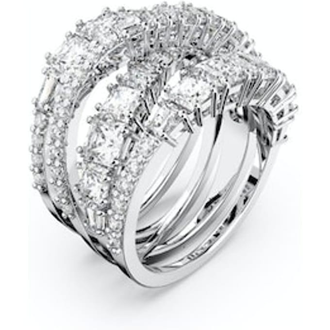 Swarovski Twist Wrap kristal-versierde ring 5584656 Silver|55|Box (Random Color) blue