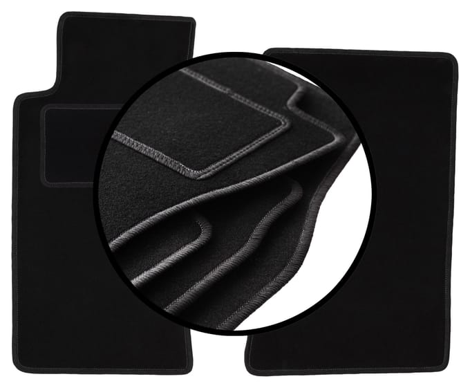Complete set veloursmatten voor: Mazda MX-5 II NB cabriolet (1998-2005)