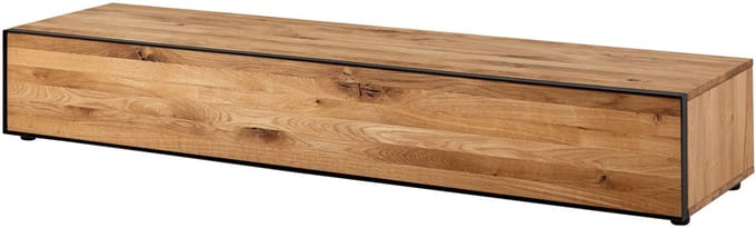 MASSIVMOEBEL24.DE wilde eik lage kast blank massief hout 200x53x32 cm geolied deels gemonteerd STARNBERG volledig massief #13