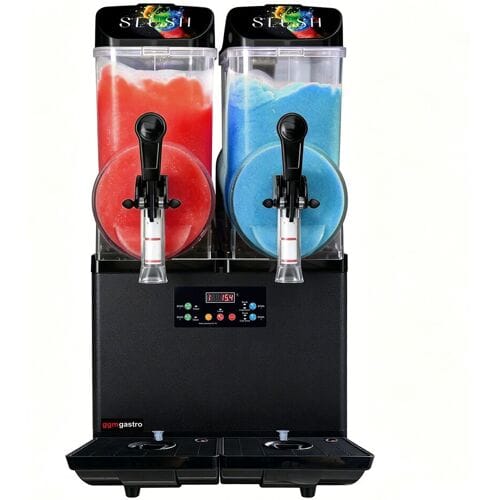 GGM Gastro Slush-Maschine - 2x 12 Liter - 850 Watt - Digital - Schwarz