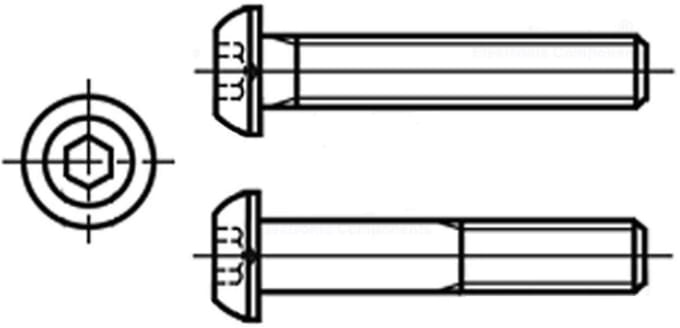 Bossard 1020609 - Schroef - M4 - 16mm - Imbuskop