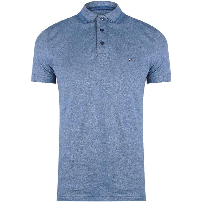 Tommy Hilfiger Heren Vervaagde Poloshirt (Indigo)