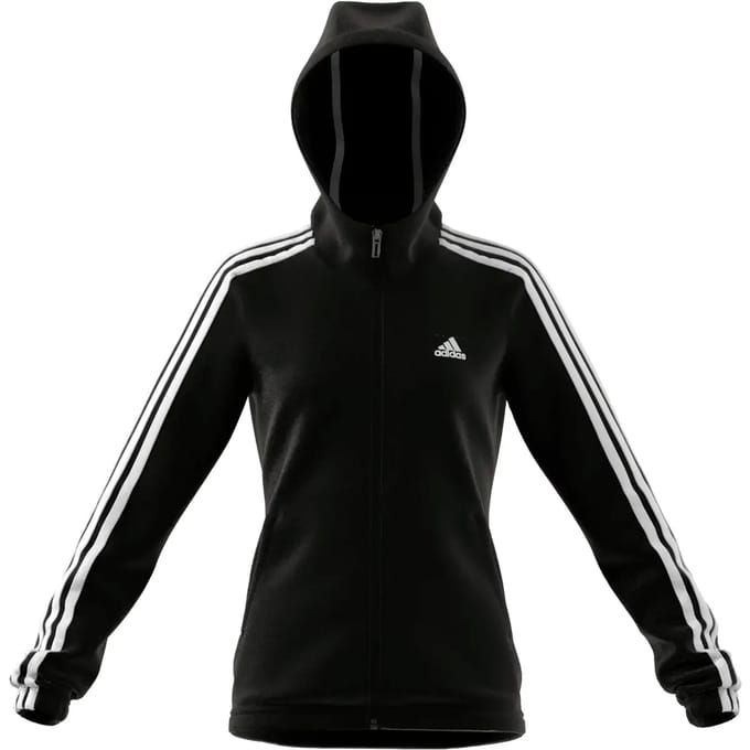 Kinder sweatshirt met capuchon en ritssluiting adidas Essentials 3S