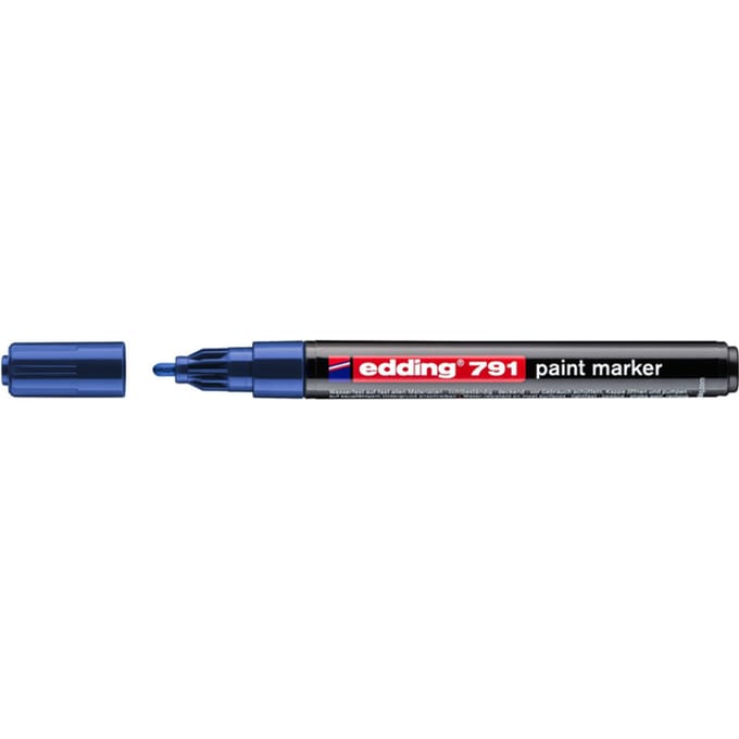 Paintmarker edding 791 op alcoholbasis 1-2mm blauw